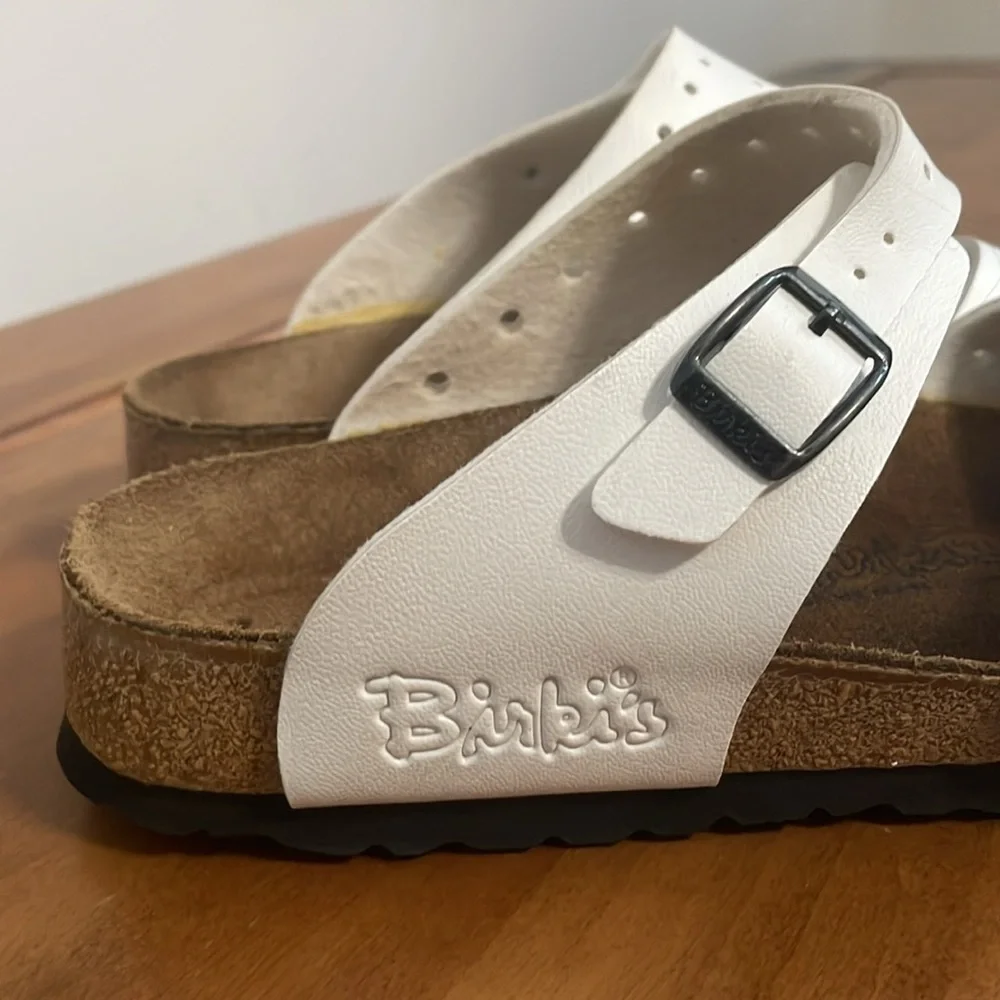 Birkenstock Birki’s Padded Slide Sandal White Freeport Size 8   39